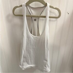 White lululemon racerback tank top